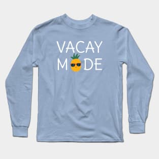 Summer Vacation Pineapple T-Shirt Long Sleeve T-Shirt